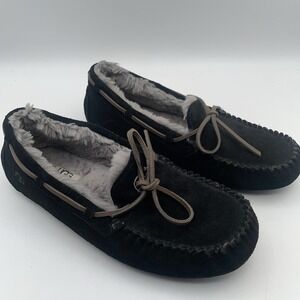 UGG Australia Men's Beacon Black‎ Leather Shearling Lined Boots 5485 size 9